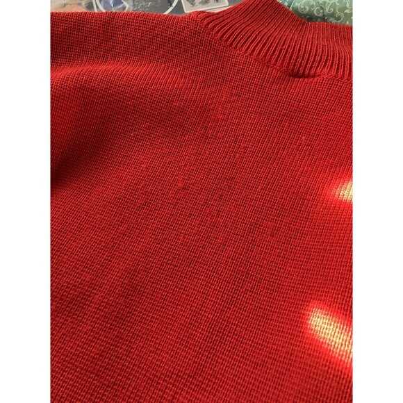 Vintage Patagonia Wool 1/2 Zip Sweater Mens M Ski Snow 80s 90s Red Winter - Picture 4 of 11